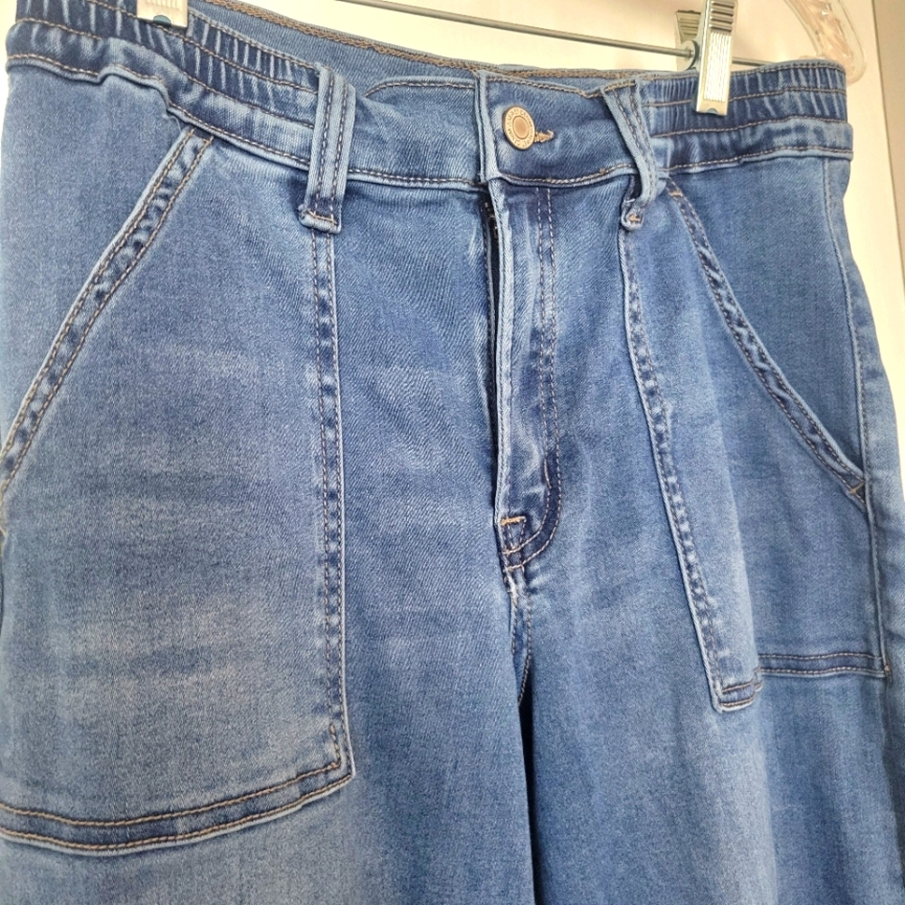 Vervet High Rise Double Cuffed Baggy Wide Jeans - Picture 4 of 8